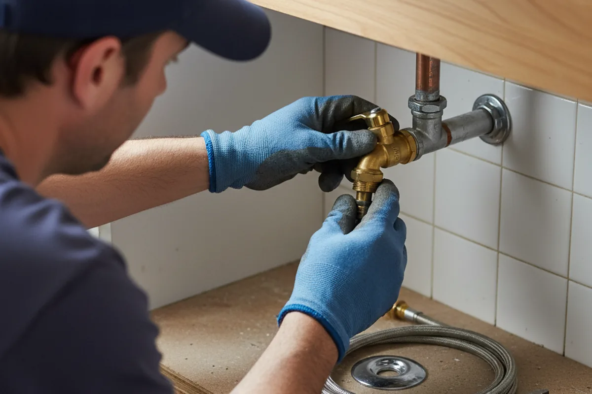 Shutoff valve and fitting work during Emergency Plumbing in Del Rio